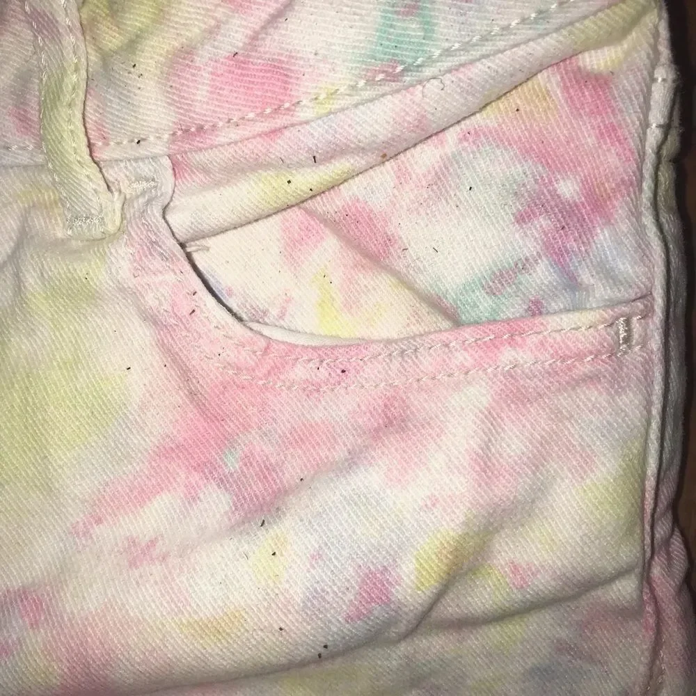 Gap Tie Dye Pastel Jean Shorts